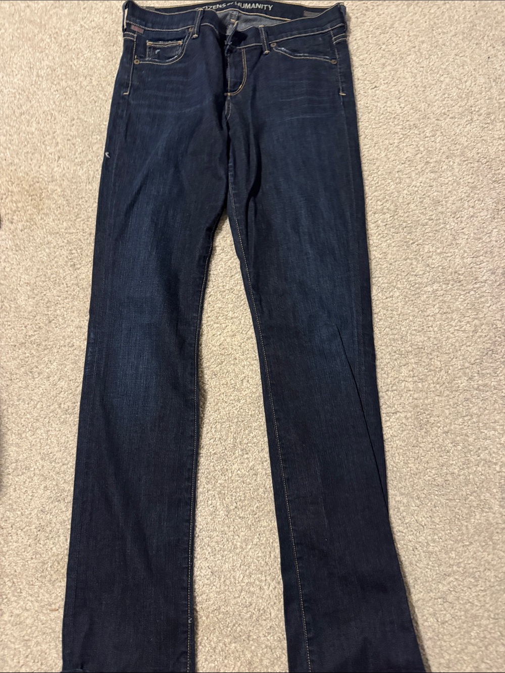 Citizens Of Humanity Dark Indigo Straight-Leg Jeans
